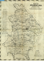 Карты Тамбовской губернии. Карта Кирсановского уезда 1900 года