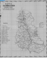Карты Тамбовской губернии. Карта Елатомского уезда 1884 года
