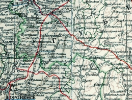 Карты Тамбовской губернии. Карта Усманского уезда 1903 года