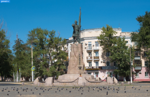 Область Войска Донского. Памятник Ермаку в городе Новочеркасск