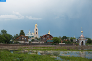 Нижегородская губерния. Вид на Серафимо-Дивеевский монастырь