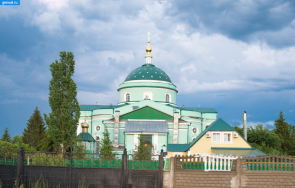 Нижегородская губерния. Сергиевская церковь в поселке Выездное