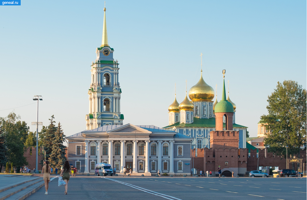 Тульская губерния. Вид на Тульский Кремль со стороны площади