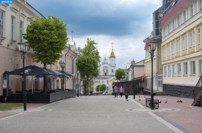 Витебская губерния. Вид на Воскресенскую церковь в Витебске