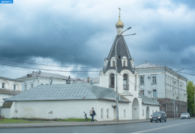 Псковская губерния. Колокольня церкви архангелов Михаила и Гавриила в Пскове