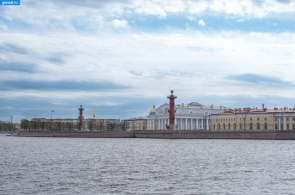 Санкт-Петербургская губерния. Вид на Стрелку Васильевского острова в Санкт-Петербурге